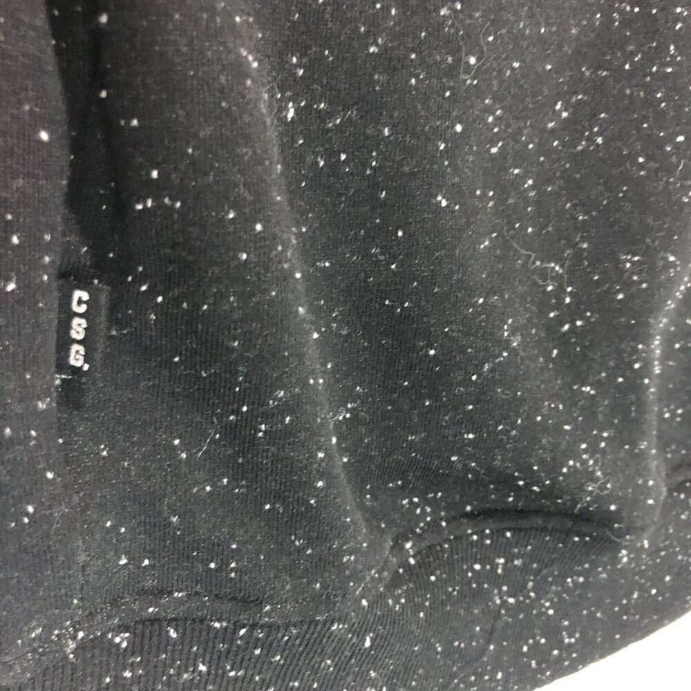 Quilted‎ Hoodie Pullover Sweatshirt Pouch Pocket Black Speckled Size 2XL - Picture 6 of 6